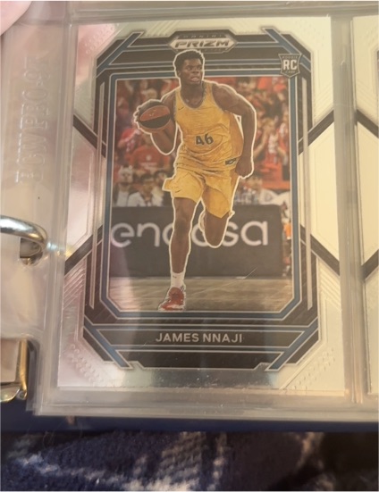 2023 Panini Prizm Draft Picks #3 James Nnaji Rookie Card — front