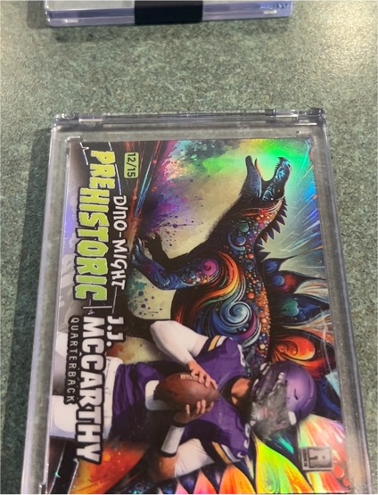 2024 Wild Card Prehistoric #12 J.J. McCarthy — front