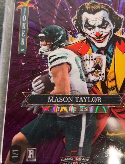 2025 Wild Card 5 Card Draw Stacked Deck Joker Mason Taylor — front