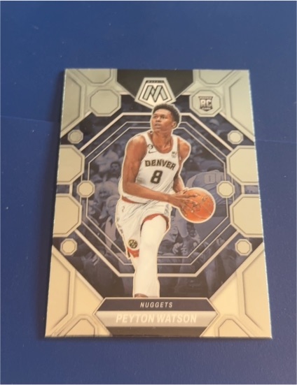 2022-23 Panini Mosaic #221 Peyton Watson — front