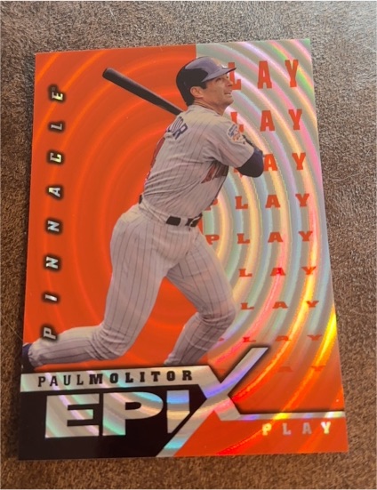 1997 Pinnacle Epix Play #E23 Paul Molitor — front