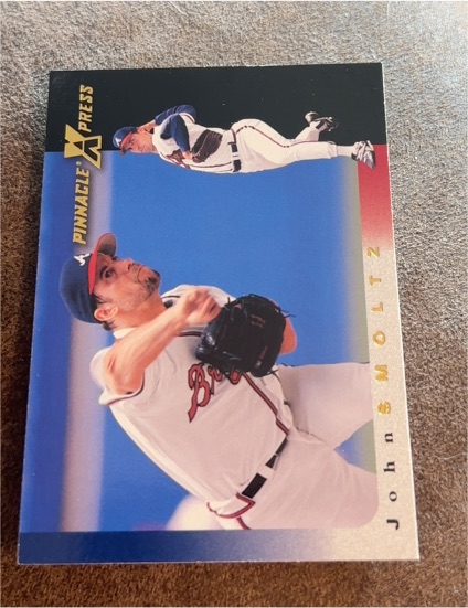 1997 Pinnacle X-Press #52 John Smoltz — front