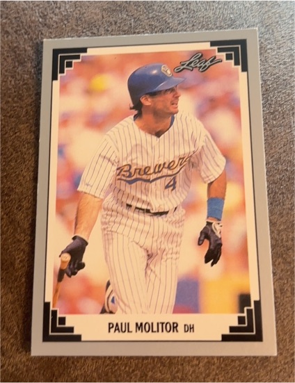 1991 Leaf #302 Paul Molitor — front