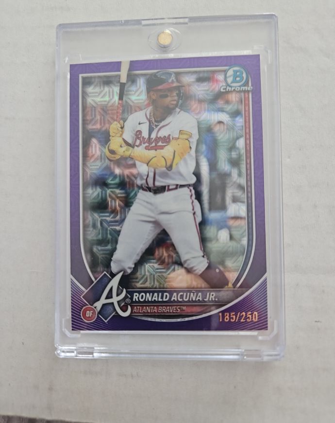 2025 Bowman Chrome #21 Ronald Acuña Jr. — front