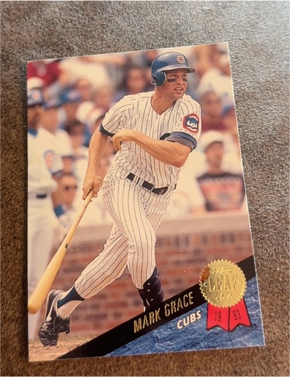 1993 Leaf #198 Mark Grace — front