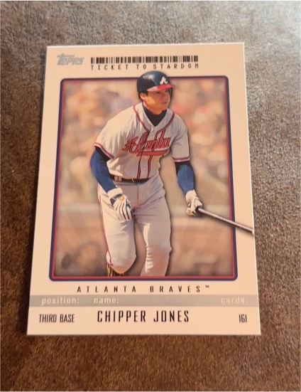 2009 Topps Ticket To Stardom #161 Chipper Jones — front
