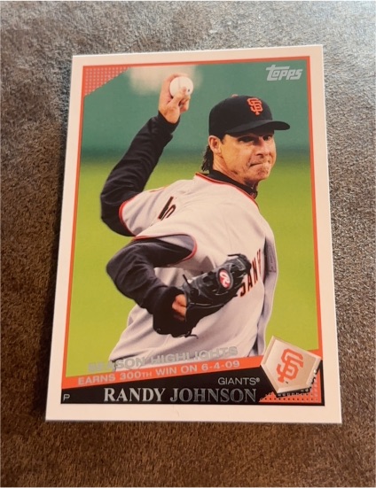 2009 Topps Update #UH130 Randy Johnson — front