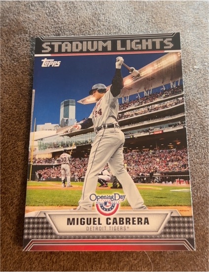 2011 Topps Opening Day Stadium Lights #UL-5 Miguel Cabrera — front