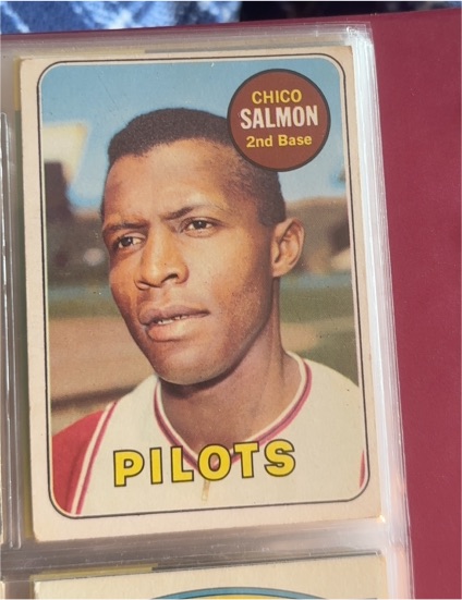 1969 Topps #62 Chico Salmon Seattle Pilots — front