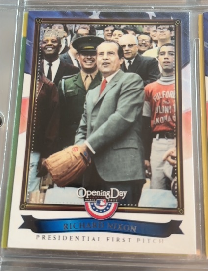 2011 Topps Opening Day #PFP-5 Richard Nixon Presidential First Pitch — front