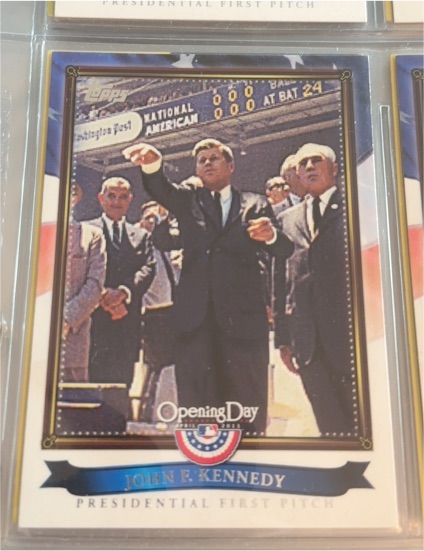 2011 Topps Opening Day Presidential First Pitch #PFP-9 John F. Kennedy — front