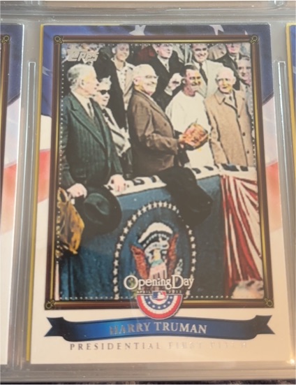 2011 Topps Opening Day Presidential First Pitch #PFP-2 Harry Truman — front