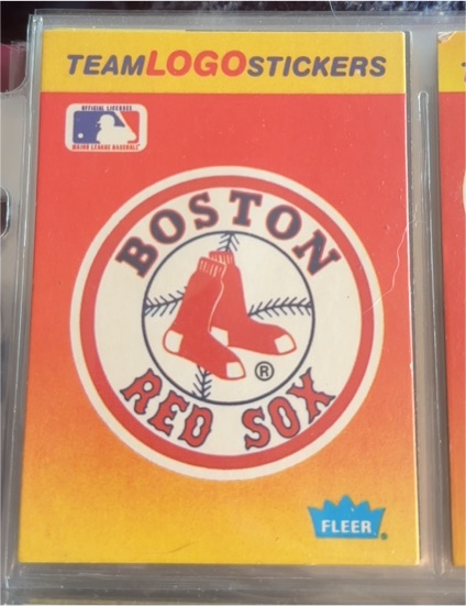 1991 Fleer #NNO Boston Red Sox Team Logo Sticker — front