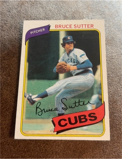 1980 Topps #17 Bruce Sutter — front