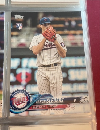 2018 Topps #277 Aaron Slegers Rookie Minnesota Twins — front
