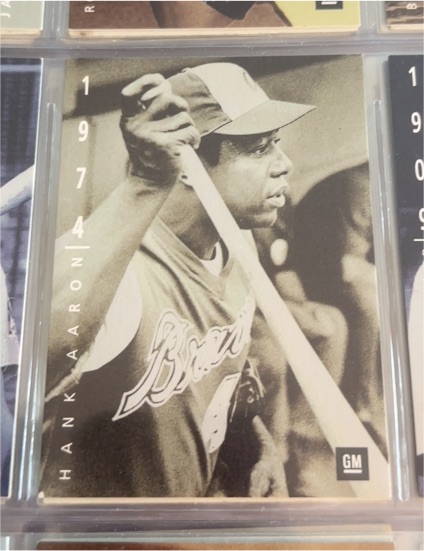 1994 Upper Deck The American Epic GM #1 Hank Aaron — front
