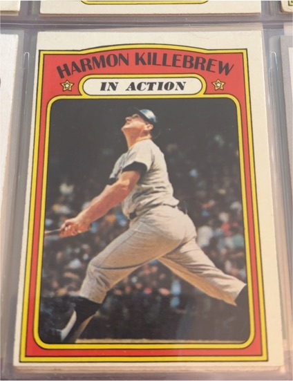 1972 Topps #52 Harmon Killebrew In Action Minnesota Twins — front