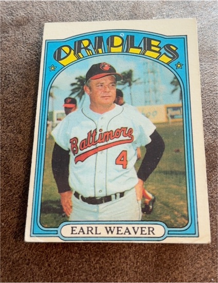 1972 Topps #323 Earl Weaver — front