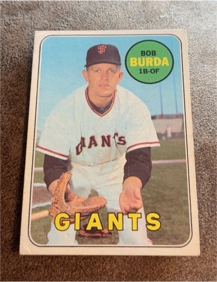 1969 Topps #392 Bob Burda — front