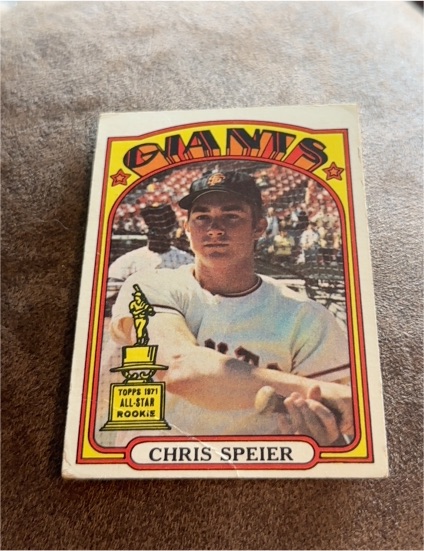 1972 Topps #165 Chris Speier — front