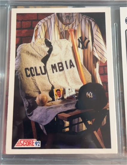 1992 Score #881 Lou Gehrig New York Yankees — front