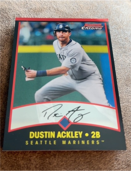 2011 Bowman Chrome #BCT16 Dustin Ackley — front