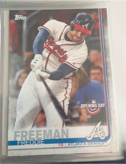 2019 Topps Opening Day Freddie Freeman — front