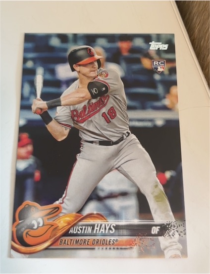 2018 Topps Series 1 #62 Austin Hays Baltimore Orioles Rookie RC — front
