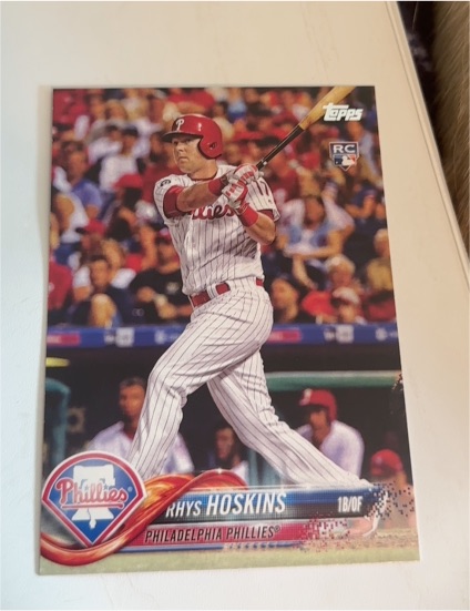 2018 Topps #259 Rhys Hoskins Rookie Card — front