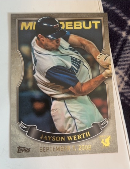 2016 Topps MLB Debut #MLBD-39 Jayson Werth — front