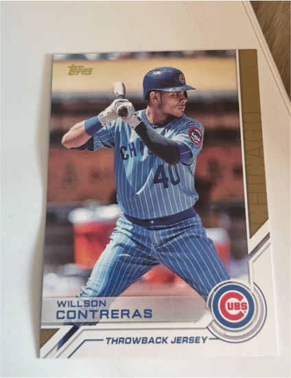 2017 Topps Throwback Jersey #TJ-40 Willson Contreras — front