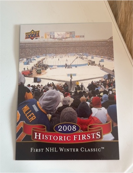 2008 Upper Deck Historic Firsts First NHL Winter Classic — front