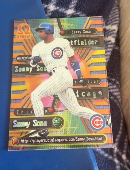 1998 Pacific Omega Online Inserts #25 Sammy Sosa — front