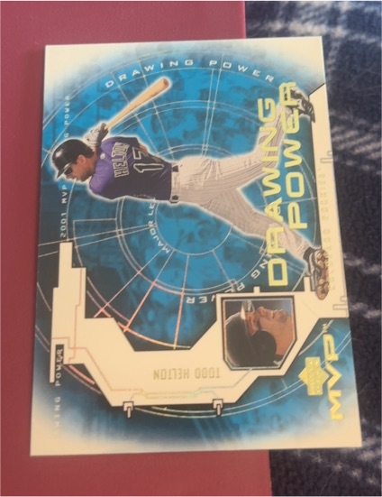 2001 Upper Deck MVP #DP10 Todd Helton Drawing Power — front