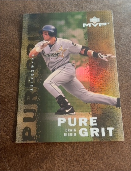 2000 Upper Deck MVP Pure Grit #G3 Craig Biggio — front