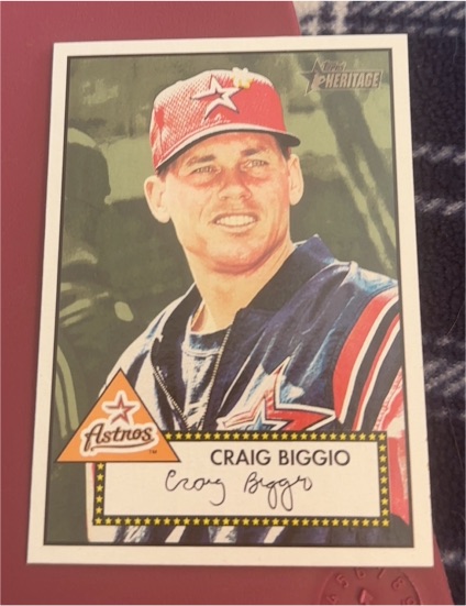 2001 Topps Heritage #224 Craig Biggio — front