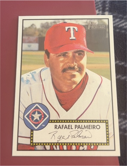 2001 Topps Heritage #5 Rafael Palmeiro — front