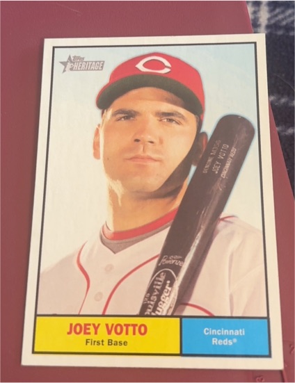 2010 Topps Heritage #194 Joey Votto — front
