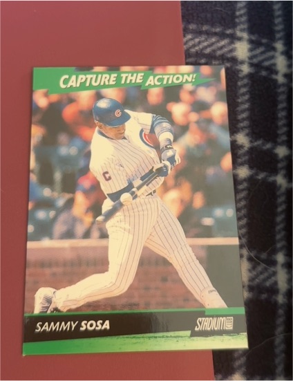 2001 Topps Stadium Club Capture the Action #CA12 Sammy Sosa — front
