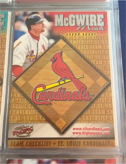 1998 Pacific Online #629 Mark McGwire — front