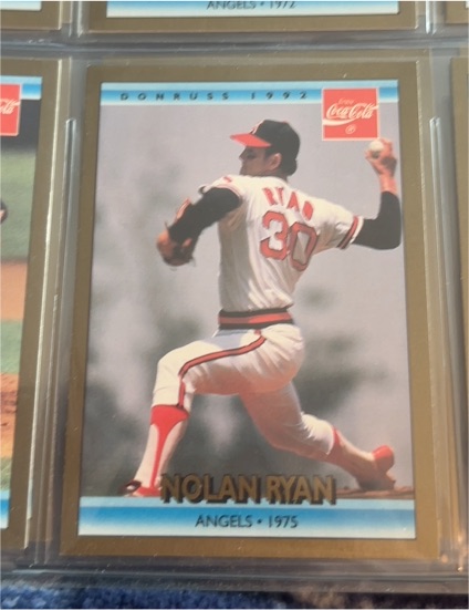 1992 Donruss Coca-Cola #9 Nolan Ryan Angels — front