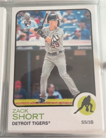 2022 Topps Heritage #626 Zack Short — front
