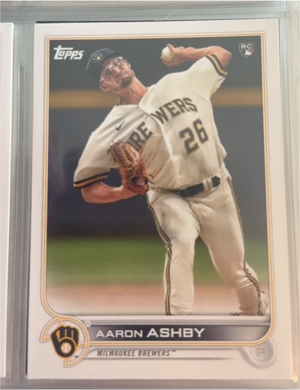 2022 Topps #78 Aaron Ashby Rookie Milwaukee Brewers — front