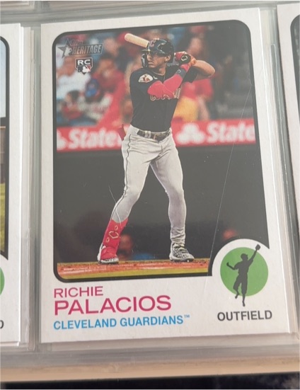 2022 Topps Heritage #634 Richie Palacios — front