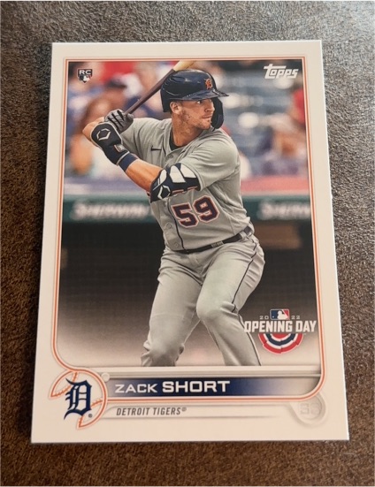 2022 Topps Opening Day #133 Zack Short — front