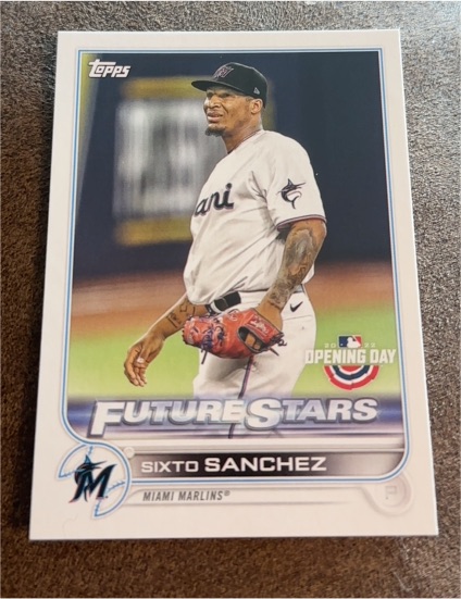 2022 Topps Series 2 #621 Sixto Sanchez Future Stars — front