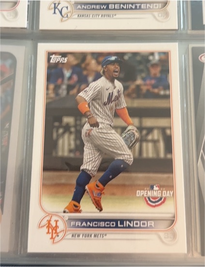 2022 Topps Opening Day #84 Francisco Lindor — front