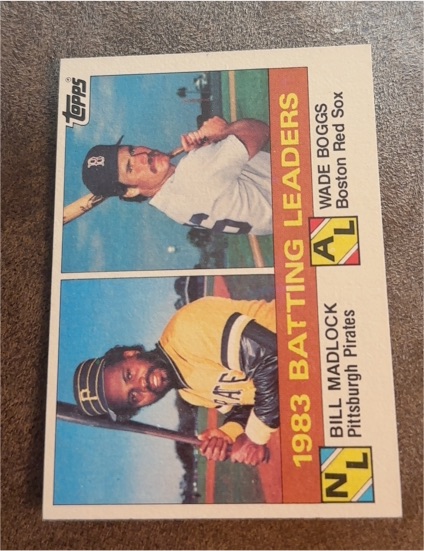 1984 Topps #131 1983 Batting Leaders Wade Boggs Bill Madlock — front