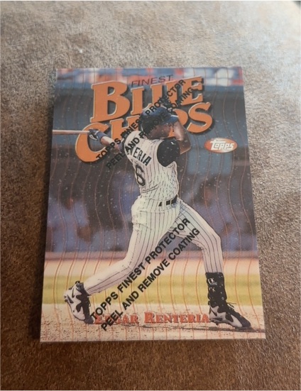 1997 Topps Finest #17 Edgar Renteria — front