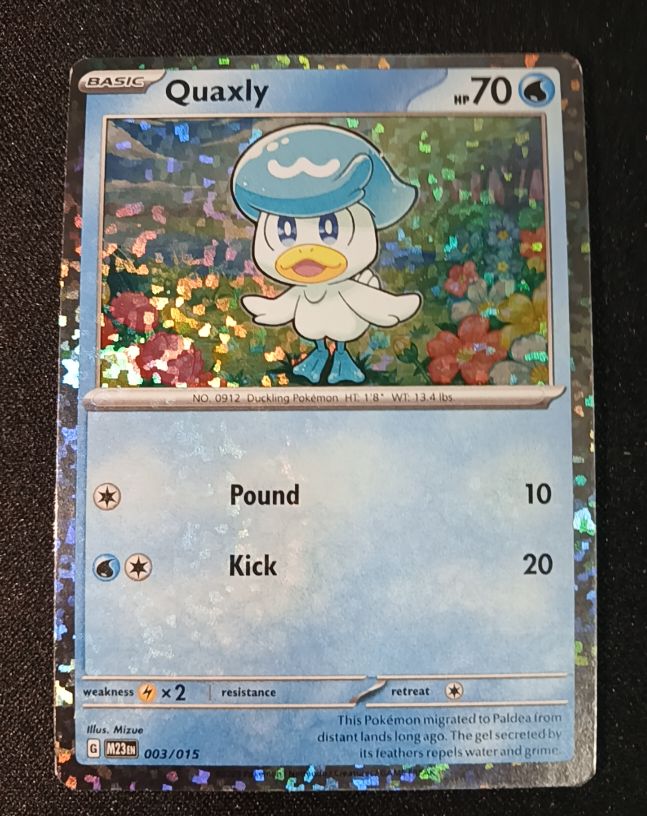 2023 Pokémon McDonald's Match Battle #003 Quaxly — front